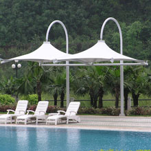 Architecural Cantilever Tensile Umbrellas
